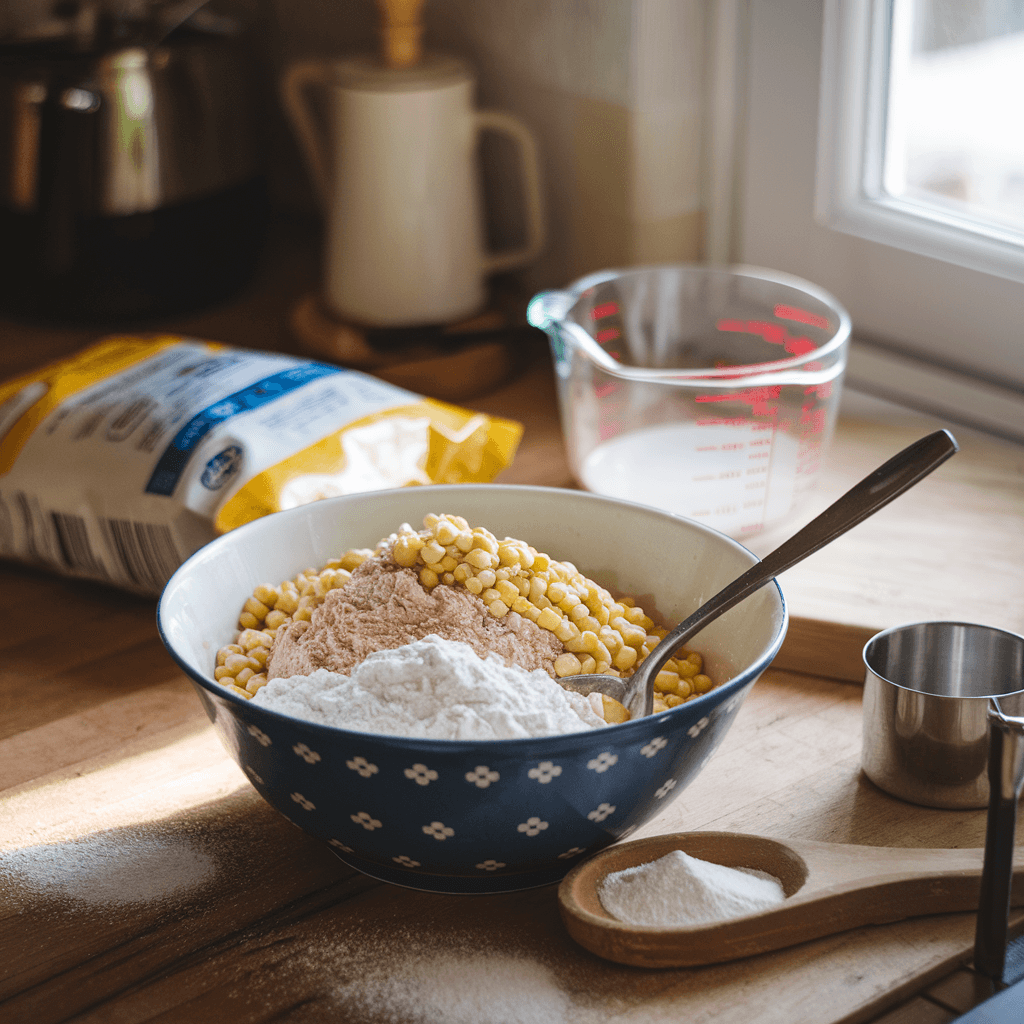 Ingredients for Corn Casserole Without Jiffy