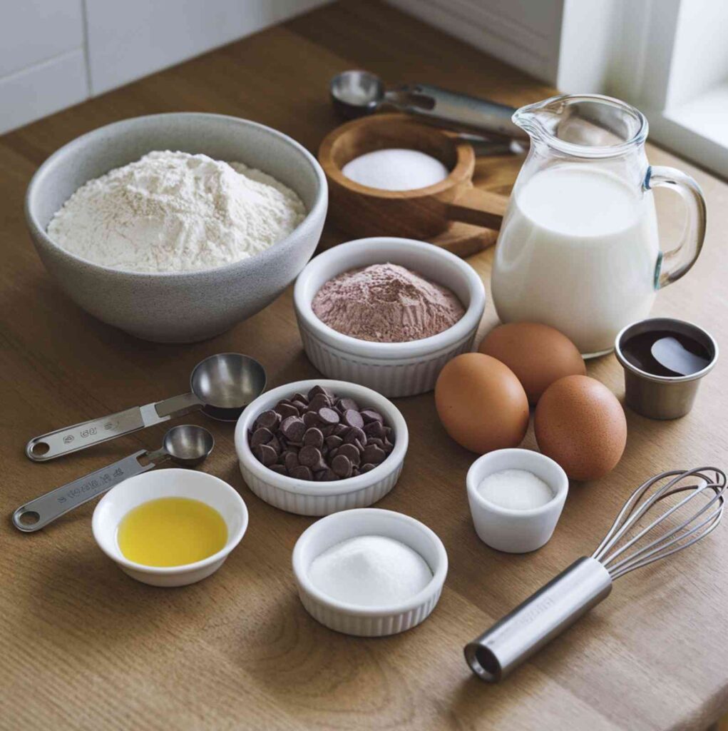 Ingredients for Olympic Chocolate Muffins Recipe