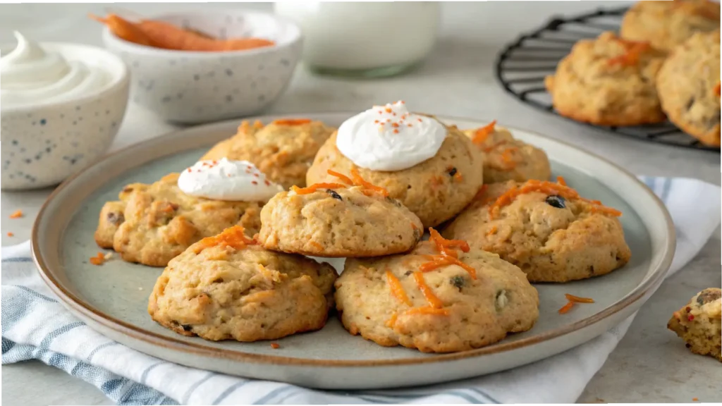 Carrot Cake Cottage Cheese Cookies
