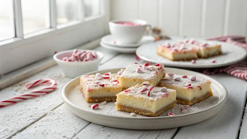 Peppermint Cheesecake Bars