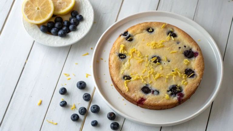 Lemon Blueberry Ricotta Cake