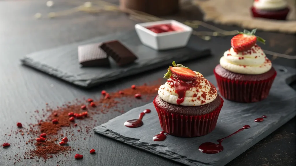 Red Velvet Vampire Cupcakes