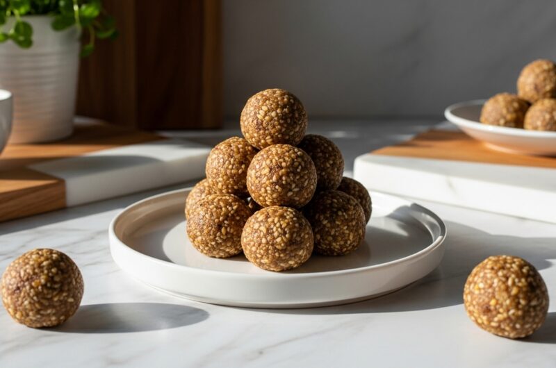 Easy No-Bake Banana Bread Energy Balls