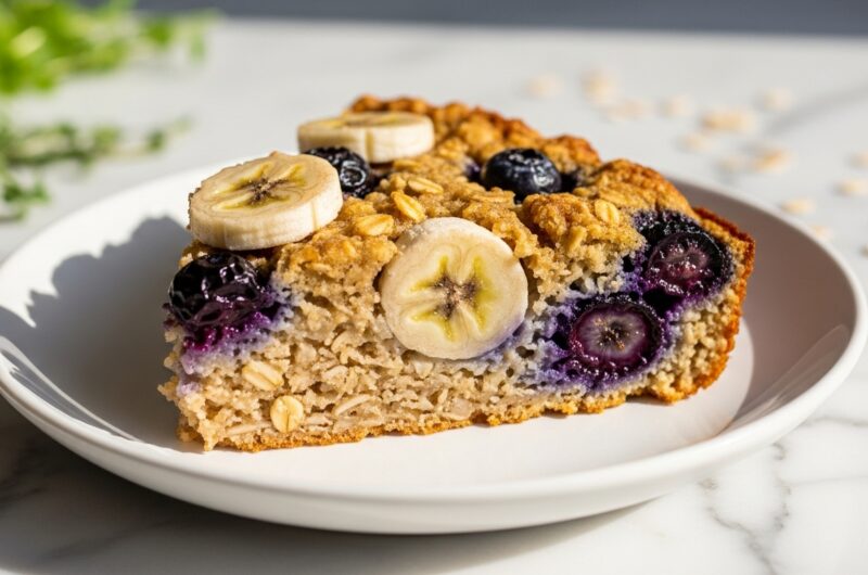 My Favorite Blueberry Banana Baked Oatmeal