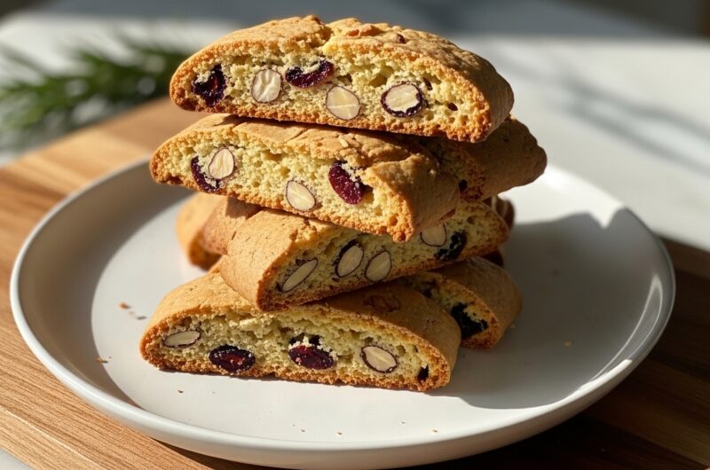 Crunchy Cranberry Almond Biscotti for Cozy Mornings