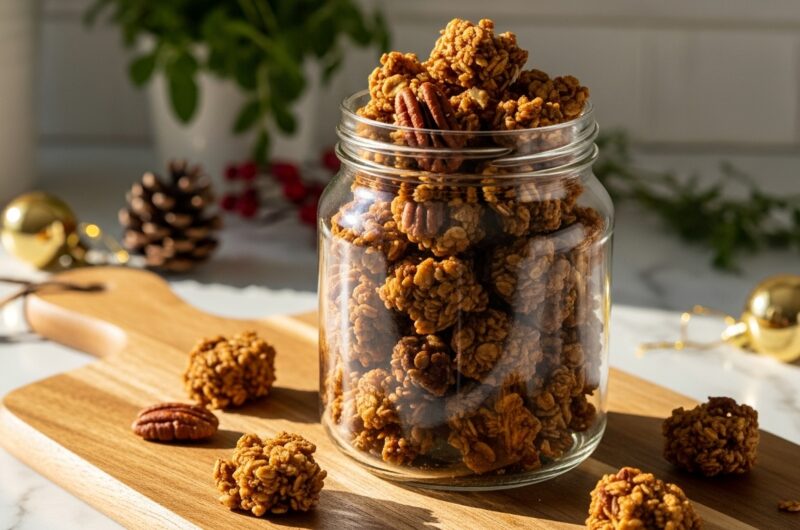 Cozy Holiday Gingerbread Granola: Your New Favorite Breakfast