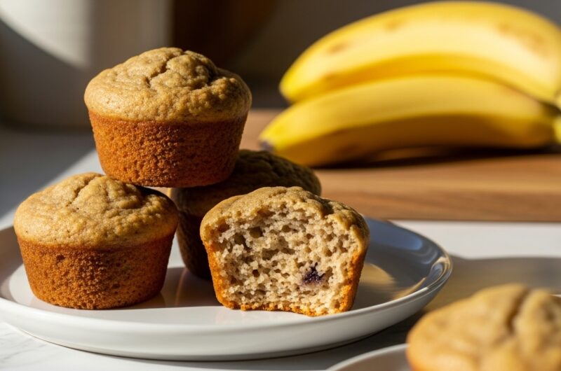 Cozy Mini Banana Muffins: A Sweet Treat, No Refined Sugar!