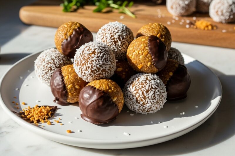 My Favorite Peanut Butter Pretzel Energy Bites