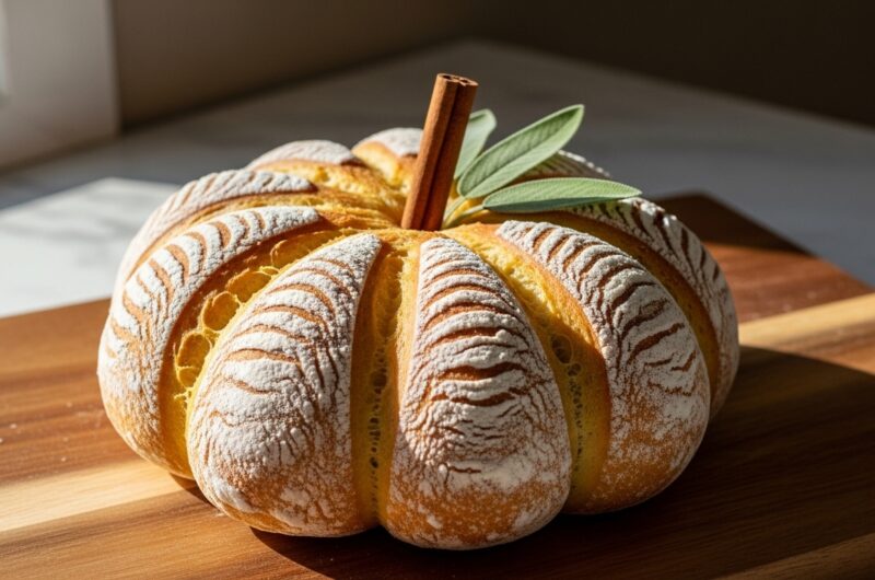 My Favorite Pumpkin Shaped Artisan Bread Recipe