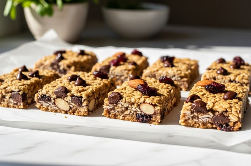 My Favorite Chewy Homemade Granola Bars (5 Ingredients!)