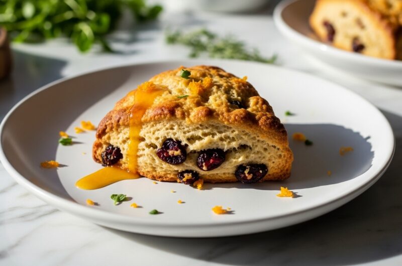 Our Favorite Date-Sweetened Orange Cranberry Scones
