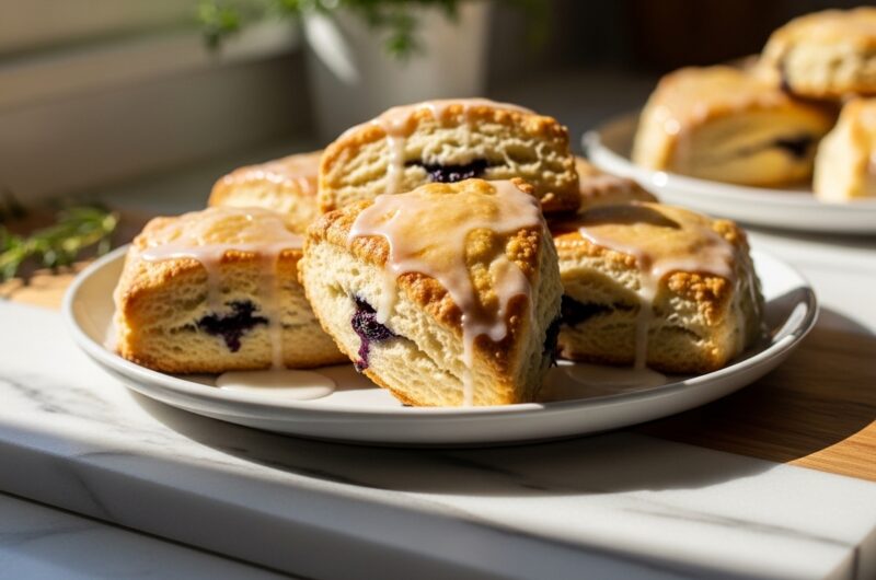 Light & Fluffy Gluten-Free Lemon Blueberry Scones
