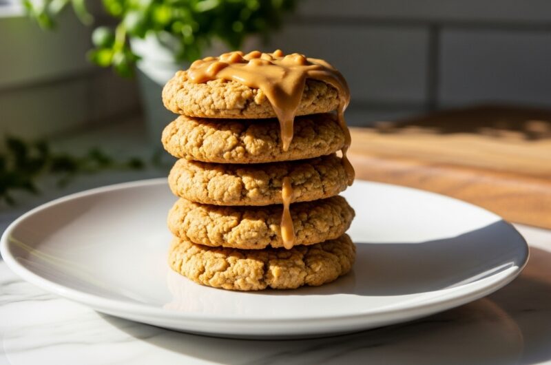 My Favorite 5-Ingredient Healthy Peanut Butter Oat Cookies