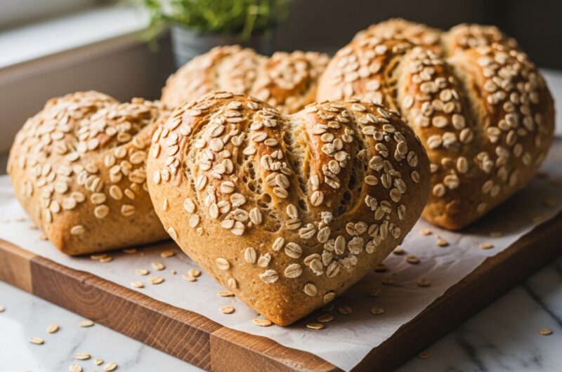 Heart Shaped Whole Wheat Bread: A Date-Sweetened Loaf