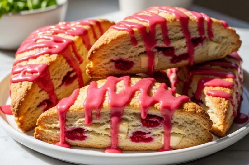 Raspberry Bliss: Flaky Gluten Free Scones