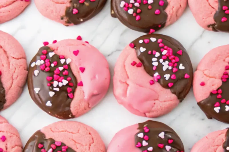 Irresistible Chocolate Covered Strawberry Cookies: Your Sweetheart's New Favorite!