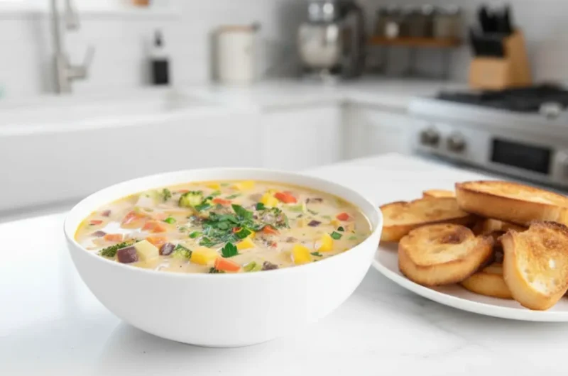 Creamy Vegan One-Pot Vegetable Orzo Soup: Your Ultimate Comfort Bowl