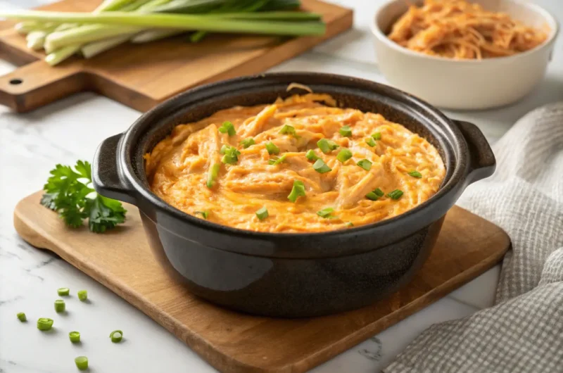 The Ultimate Creamy Crockpot Buffalo Chicken Dip: A Game Day Essential!