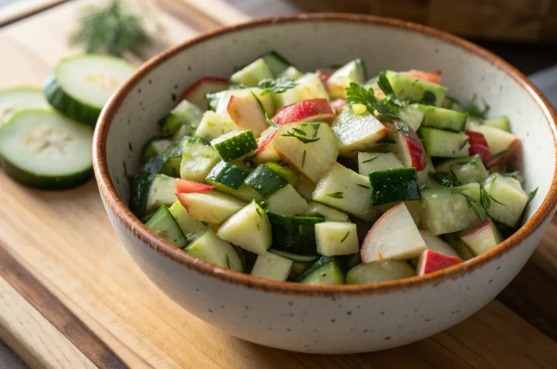 Crisp Cucumber Apple Salad: A Zesty Summer Delight