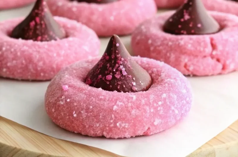 Strawberry Kiss Cookies: Soft, Pretty & Easy! Your New Favorite Treat!