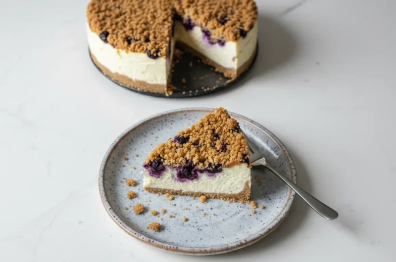 The Ultimate Blueberry Crumble Cheesecake: A Taste Charm Family Favorite!