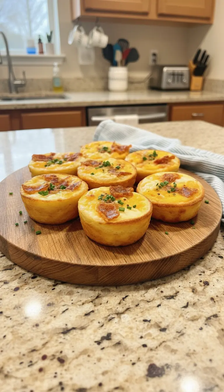 A close-up texture shot of a single egg bite that has been cut in half on a small white plate. The interior is fluffy, airy, and uniform yellow, showing the smooth texture from the cottage cheese. Steam wisps rise gently. The crust is golden brown with visible bacon texture. Natural lighting highlights the moist crumb. No hands.