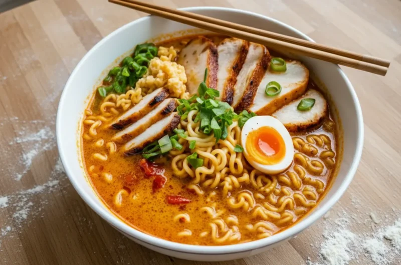 The Ultimate Creamy Garlic Chicken Ramen: A Weeknight Wonder