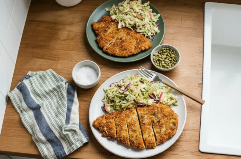 Crispy Chicken Cutlets with Apple Slaw: Your New Favorite Weeknight Dinner!