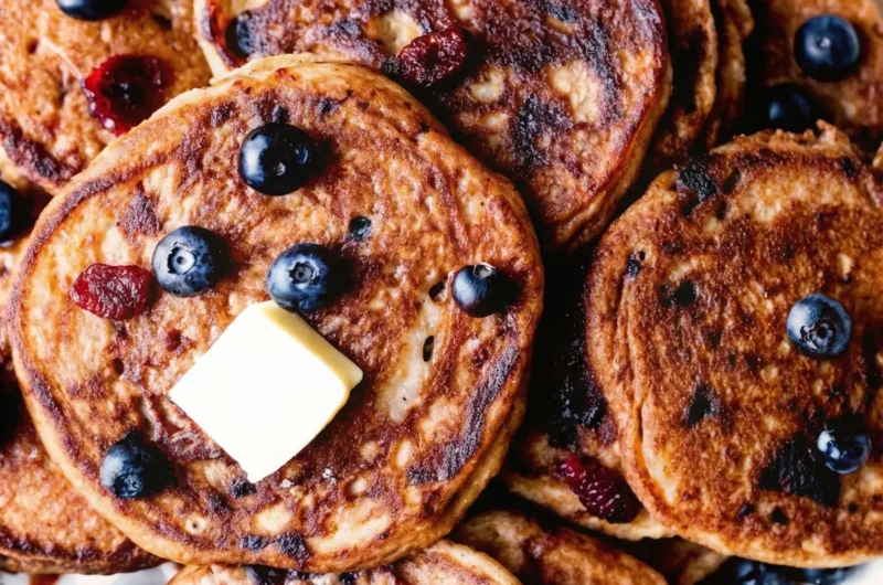 Fluffy Whole Wheat Blueberry Pancakes | Taste Charm
