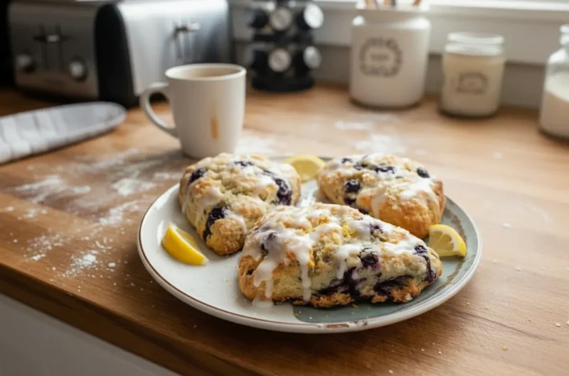 My Secret Recipe for Irresistible Glazed Lemon Blueberry Scones