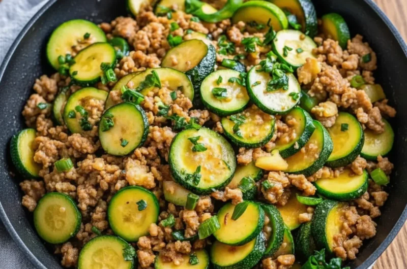 My Go-To Ground Turkey and Zucchini Skillet: Flavorful & Fast!