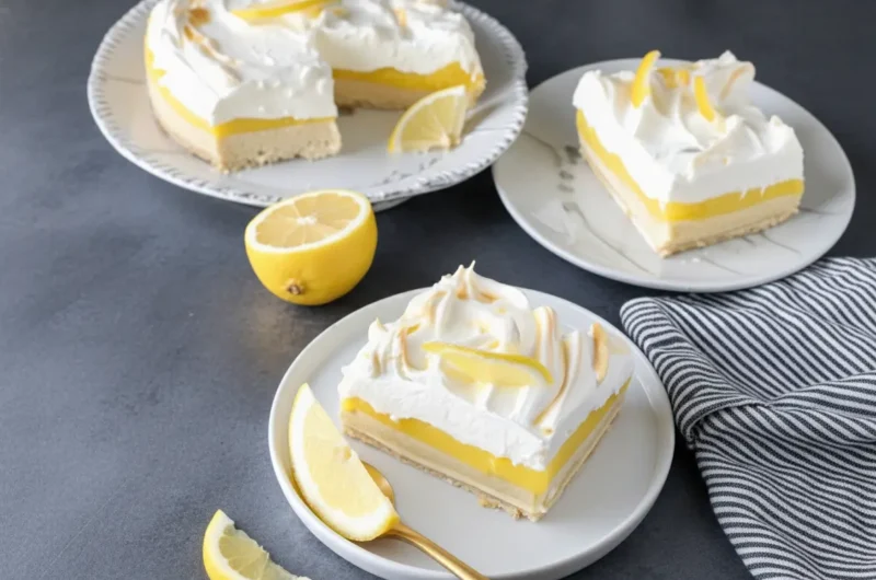 The Ultimate Lemon Lush Cake: A Layered Slice of Sunshine