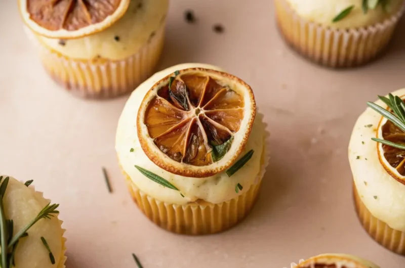 Aromatic Bliss: Our Favorite Lemon Thyme and Rosemary Cupcakes