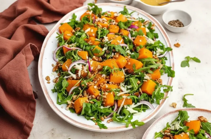 Our Favorite Roasted Butternut Squash Salad with Maple Vinaigrette
