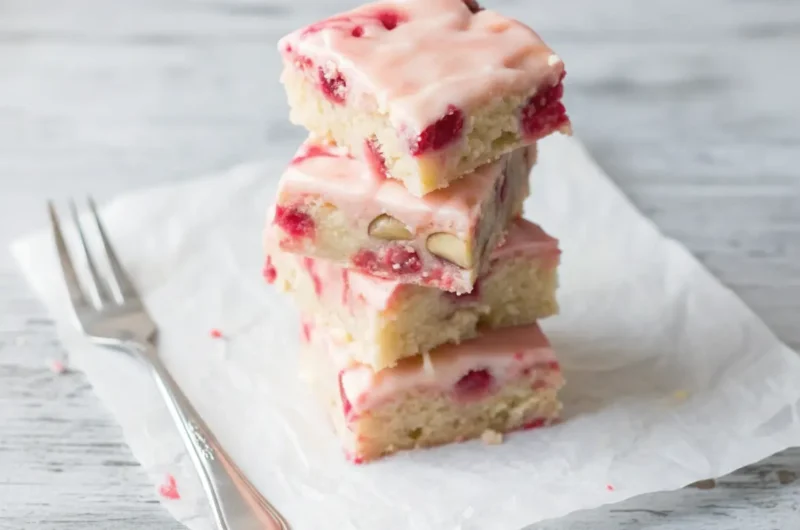 Sunshine in Every Bite: The Best Strawberry Lemon Blondies