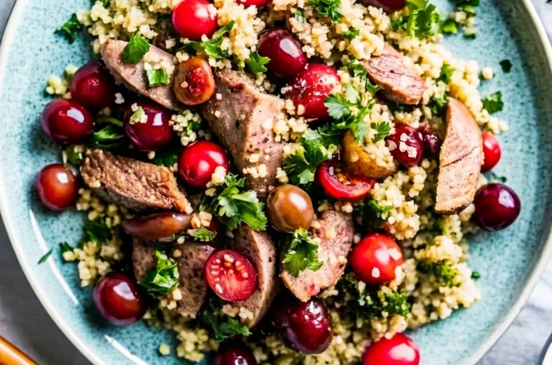 My Beloved Cherry Quinoa Salad With Lamb: A Summer Love Story