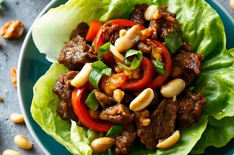 Irresistible Crispy Beef and Cashew Lettuce Cups: Your New Favorite Dinner!