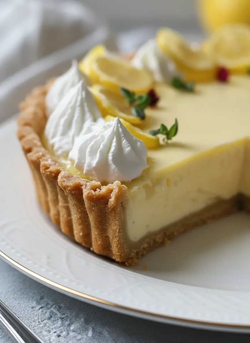 Fresh lemons, a block of mascarpone cheese in its original packaging, a bowl of granulated sugar, and a small bunch of mint sprigs arranged artfully on a wooden cutting board on a marble countertop. Natural morning light, soft shadows, warm tones, clean and tidy presentation. (3:4 ratio)