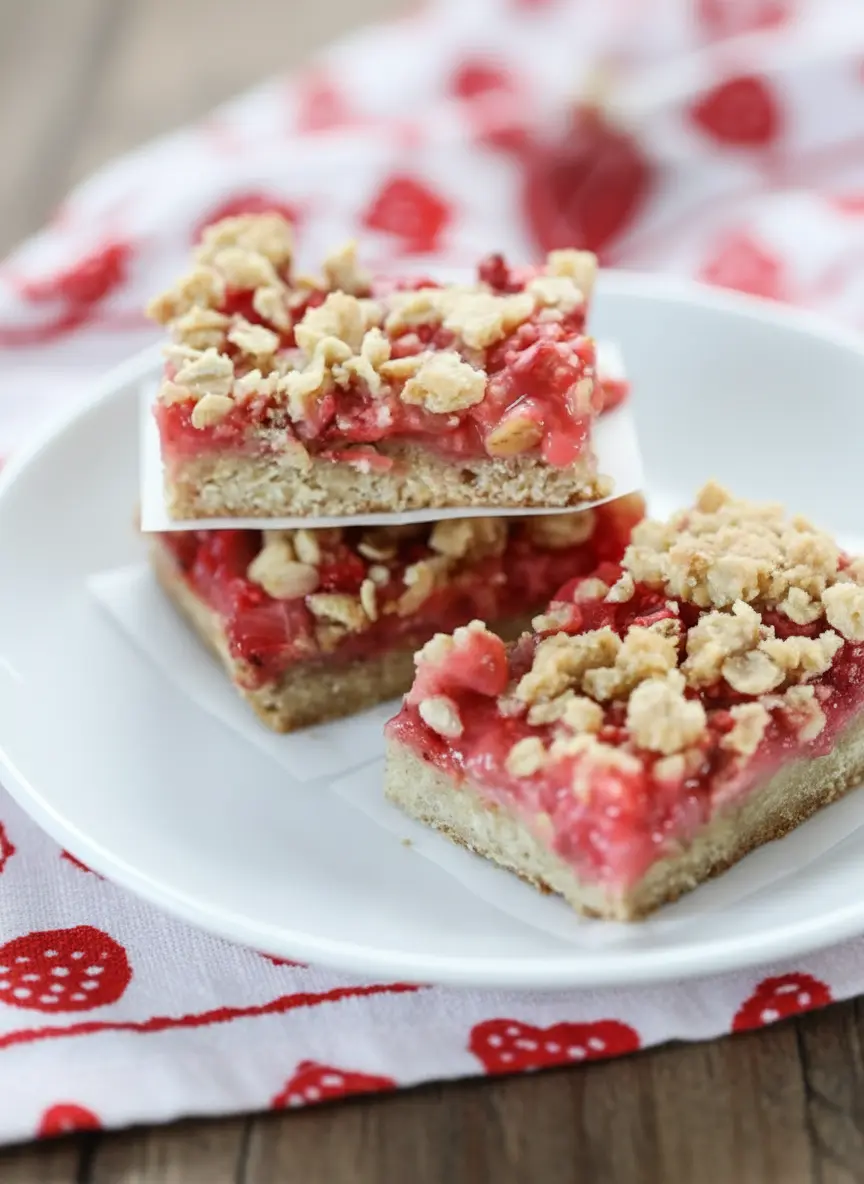 A close-up shot of the process of making Strawberry Rhubarb Bars, showing a pastry blender cutting cold butter into a flour and sugar mixture in a ceramic bowl, creating coarse crumbs for the crust. In the background, a portion of the chopped strawberry and rhubarb filling is visible in another bowl. Shot on a marble countertop with natural morning light, soft shadows, warm tones, clean and tidy presentation, no hands or people. (3:4 ratio)