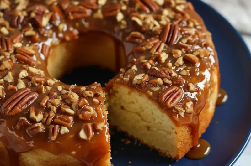 Taste Charm's Best Butter Pecan Praline Poke Cake Recipe