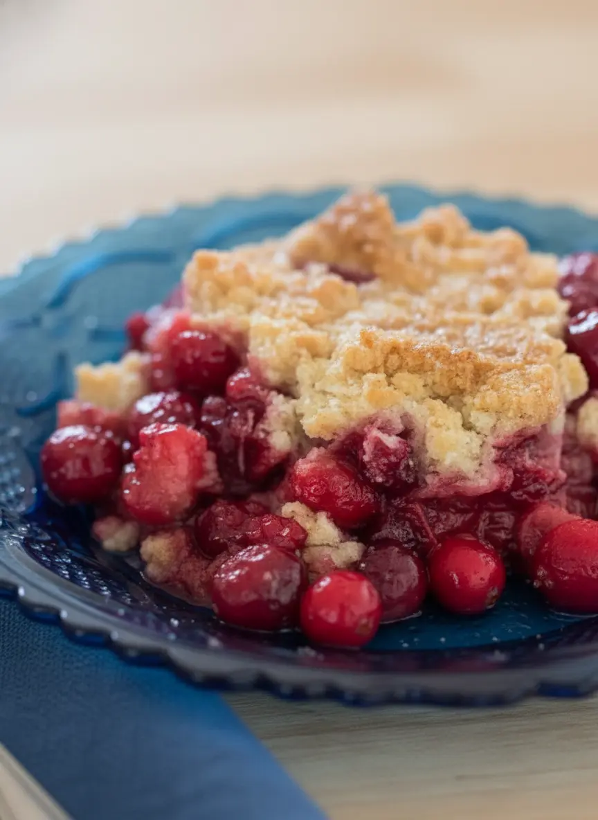 A perfectly composed flat lay of fresh, vibrant red cranberries in a minimalist white ceramic bowl, alongside a block of cold unsalted butter, a bowl of all-purpose flour, granulated sugar, and a neatly zested orange peel. All ingredients are arranged on a rustic wooden cutting board, set on a marble countertop under soft, natural morning light, creating gentle shadows and warm tones. Clean and tidy presentation, no hands or people.