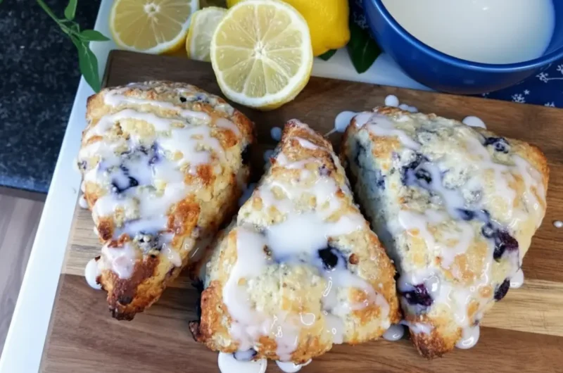 The Zesty Secret to Fluffy Lemon Blueberry Scones with Yogurt