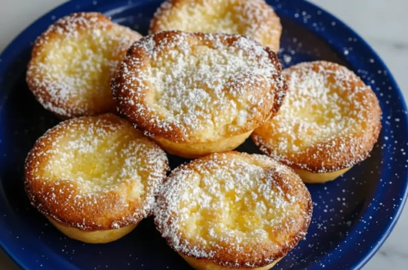 Mini Baby Lemon Impossible Pies (Crustless + Creamy!)