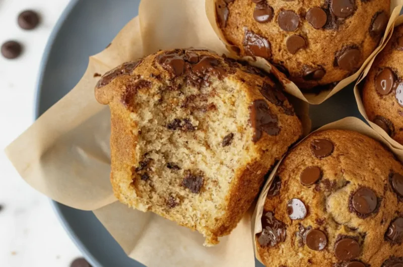 The Ultimate Bakery-Style Banana Chocolate Chip Muffins Recipe