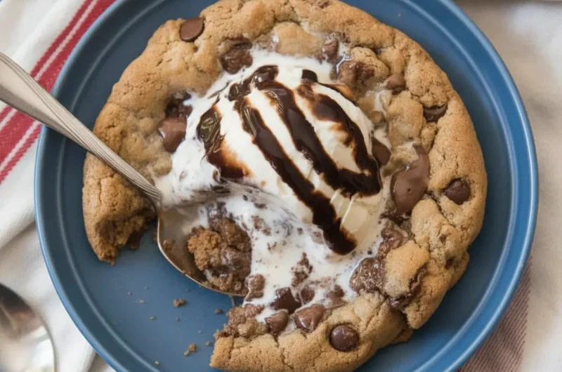 Brown Butter Chocolate Chip Skillet Cookie for Two: A Decadent Breakfast Memory