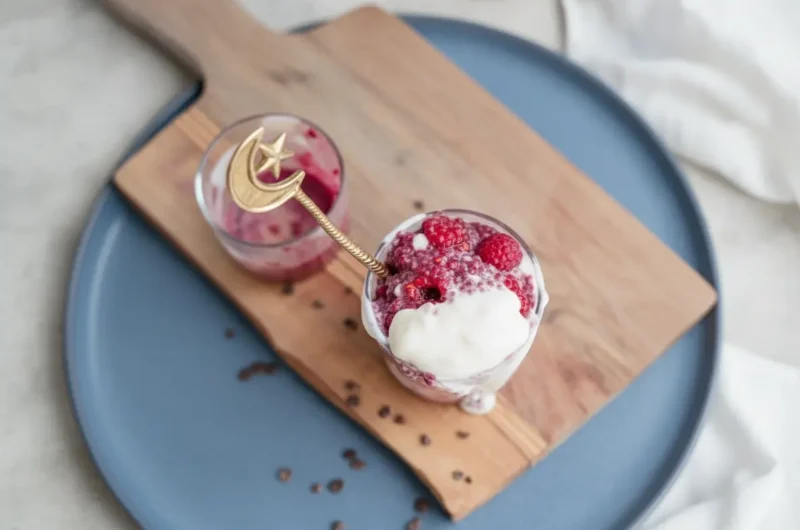 Creamy Red Velvet Overnight Oats with Natural Beet Swirl