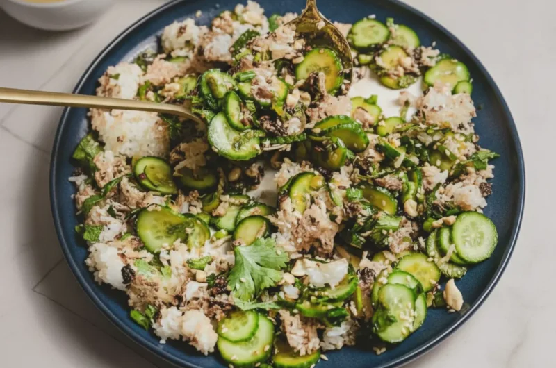 The Ultimate Cucumber Crispy Rice Salad Recipe: A Crunchy Texture Explosion