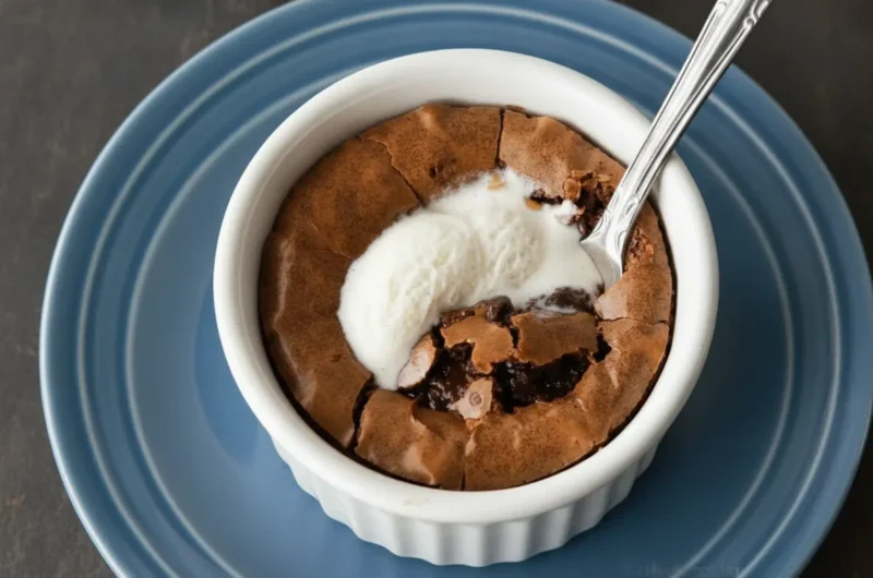 Easy Fudgy Brownies For Two (Ramekin Brownies)