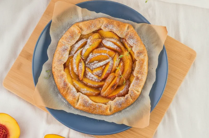 Rustic and Sweet Easy Peach Galette with Flaky Crust