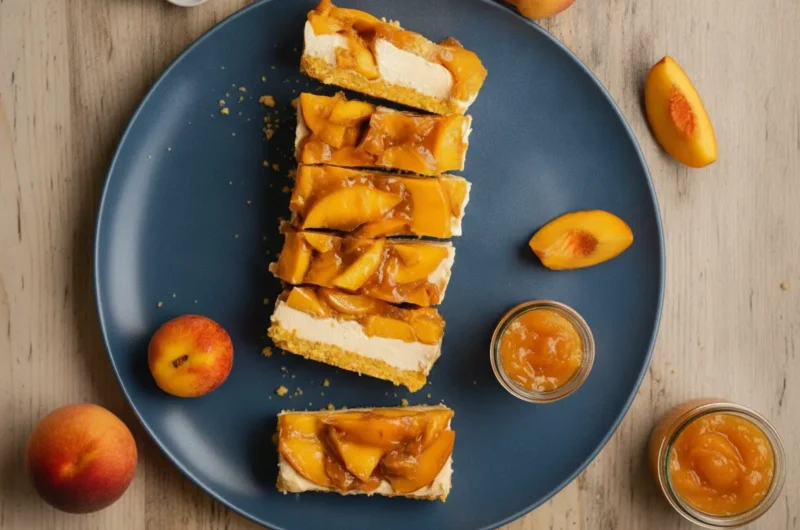Peach Cheesecake (No Bake and Vegan): The Ultimate Summer Breakfast